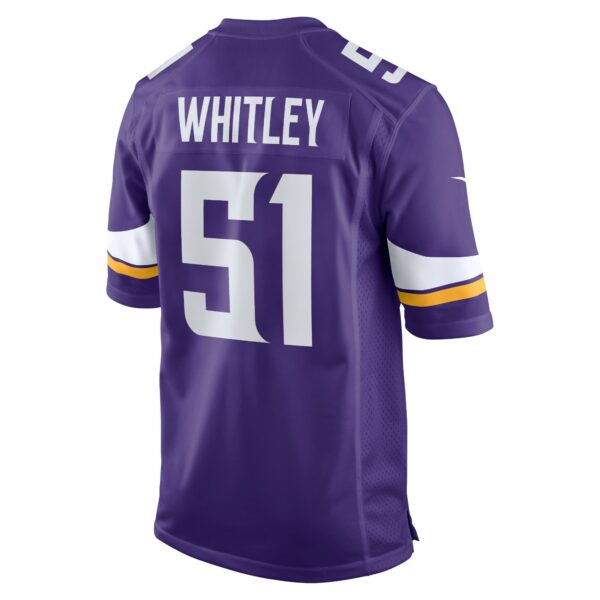 Men’s Minnesota Vikings Benton Whitley Nike Purple Home Game Player Jersey