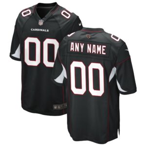 Men's Arizona Cardinals Nike Black Alternate Custom Game Jersey