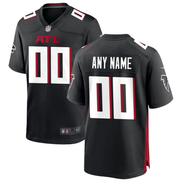 Men’s Atlanta Falcons Nike Black Custom Game Jersey