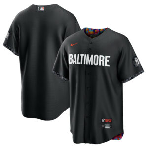 Men's Baltimore Orioles Nike Black 2023 City Connect Replica Jersey