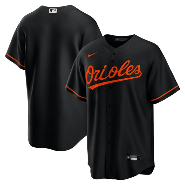 Men’s Baltimore Orioles Nike Black Alternate Replica Team Jersey