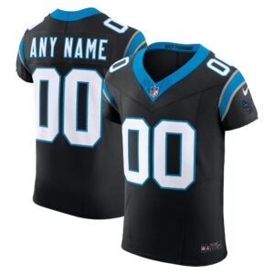 Men's Carolina Panthers Nike Black Vapor F.U.S.E. Elite Custom Jersey