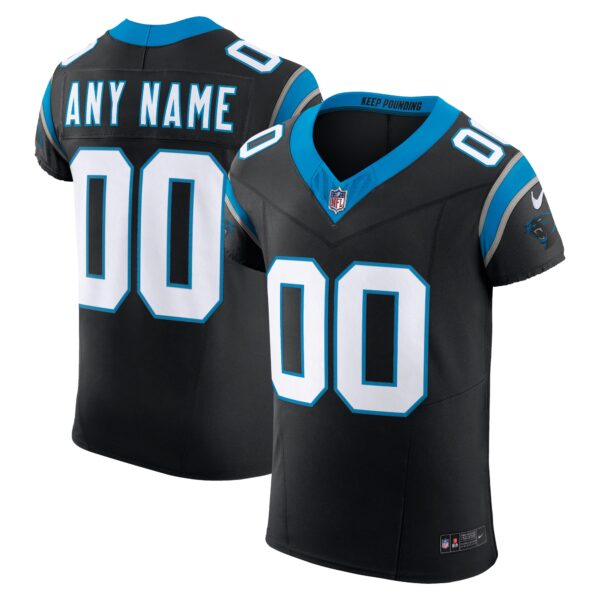 Men’s Carolina Panthers Nike Black Vapor F.U.S.E. Elite Custom Jersey