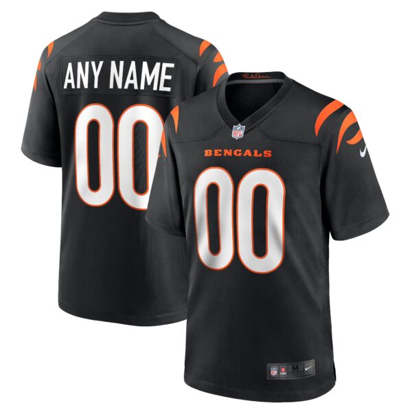 Men’s Cincinnati Bengals Nike Black Game Custom Jersey