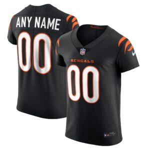 Men's Cincinnati Bengals Nike Black Vapor Elite Custom Jersey