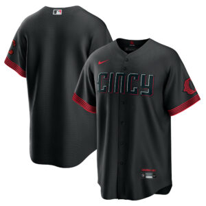 Men's Cincinnati Reds Nike Black 2023 City Connect Replica Jersey