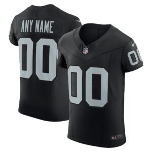 Men's Las Vegas Raiders Nike Black Vapor F.U.S.E. Elite Custom Jersey