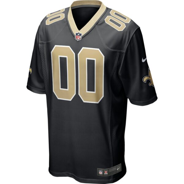 Men’s New Orleans Saints Nike Black Custom Game Jersey