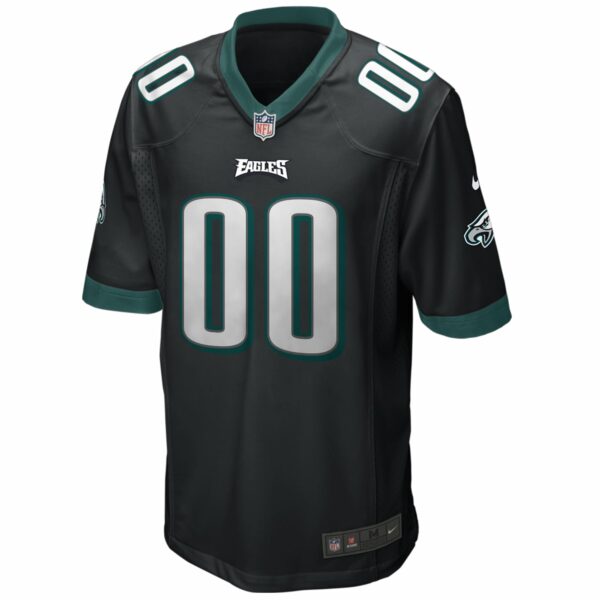 Men’s Philadelphia Eagles Nike Black Alternate Custom Game Jersey