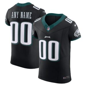 Men's Philadelphia Eagles Nike Black Alternate Vapor F.U.S.E. Elite Custom Jersey