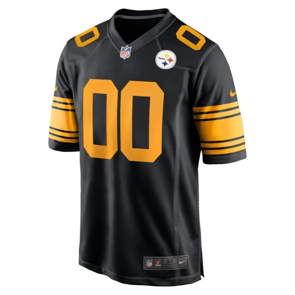 Men’s Pittsburgh Steelers Nike Black Alternate Custom Game Jersey