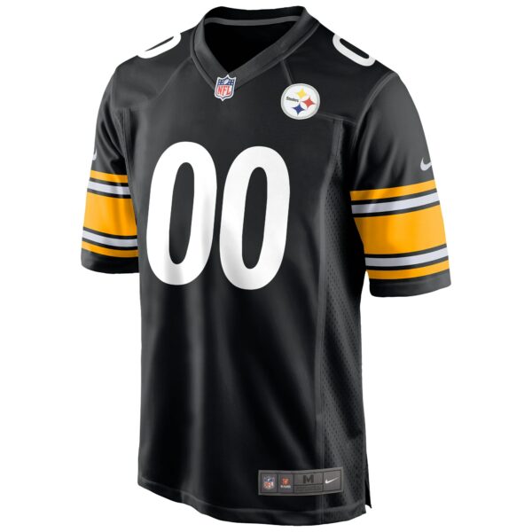 Men’s Pittsburgh Steelers Nike Black Custom Game Jersey