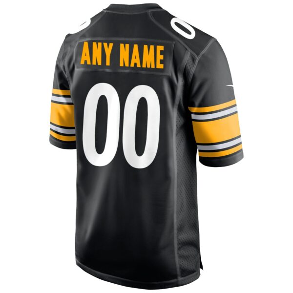 Men’s Pittsburgh Steelers Nike Black Custom Game Jersey