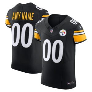 Men's Pittsburgh Steelers Nike Black Vapor F.U.S.E. Elite Custom Jersey