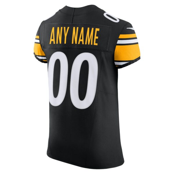 Men’s Pittsburgh Steelers Nike Black Vapor F.U.S.E. Elite Custom Jersey