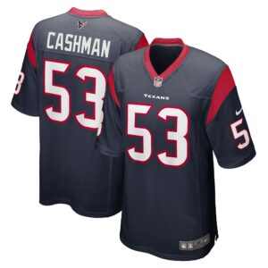 Men's Houston Texans Blake Cashman Nike Navy Game Player Jersey