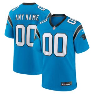 Men's Carolina Panthers Nike Blue Alternate Custom Game Jersey