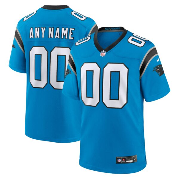 Men’s Carolina Panthers Nike Blue Alternate Custom Game Jersey