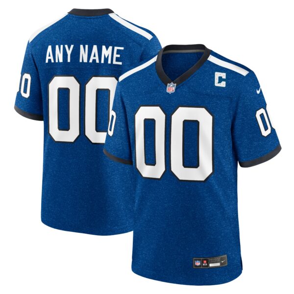 Men’s Indiana Nights Indianapolis Colts Nike Blue Alternate Custom Game Jersey