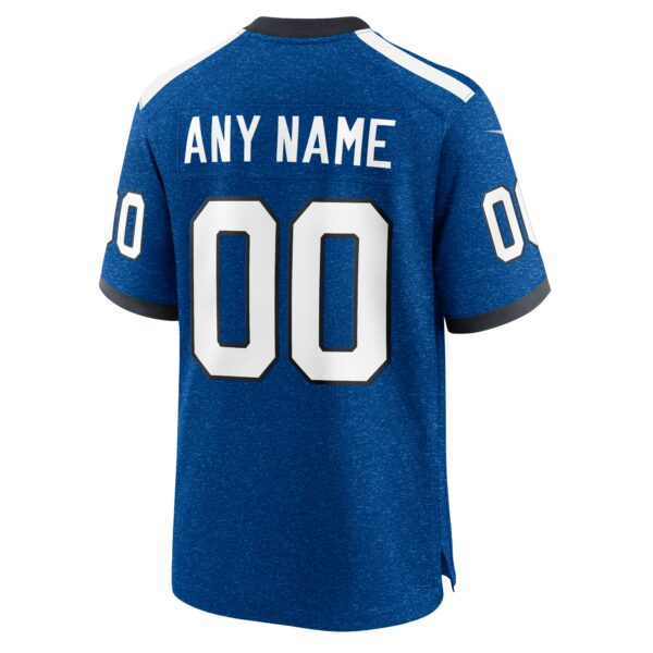 Men’s Indiana Nights Indianapolis Colts Nike Blue Alternate Custom Game Jersey