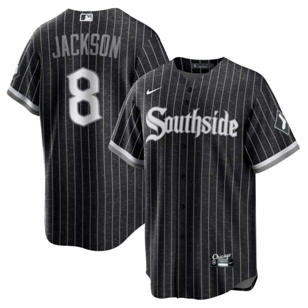 Men’s Chicago White Sox Bo Jackson Nike Black City Connect Replica Player Jersey