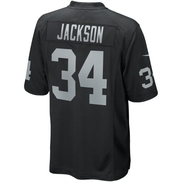 Men’s Las Vegas Raiders Bo Jackson Nike Black Game Retired Player Jersey