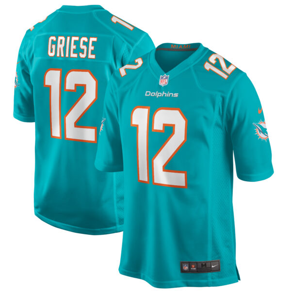 Men’s Miami Dolphins Bob Griese Nike Aqua Game Retired Player Jersey