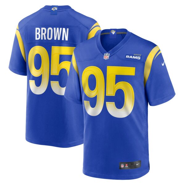 Men’s Los Angeles Rams Bobby Brown III Nike Royal Team Game Jersey