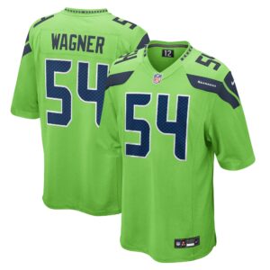 Men's Seattle Seahawks Bobby Wagner Nike Neon Green Game Jersey