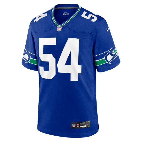 Men’s Seattle Seahawks Bobby Wagner Nike Royal Throwback Player Game Jersey