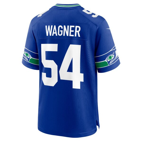 Men’s Seattle Seahawks Bobby Wagner Nike Royal Throwback Player Game Jersey