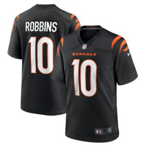 Men's Cincinnati Bengals Brad Robbins Nike Black Team Game Jersey