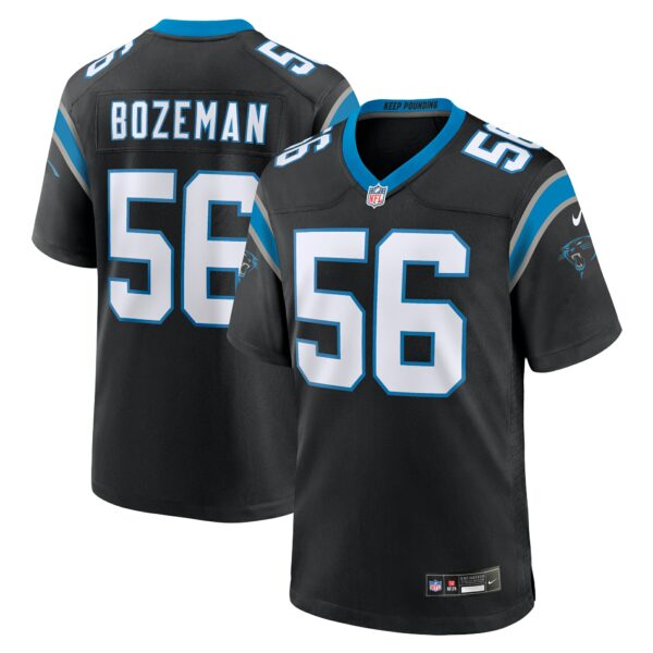 Men’s Carolina Panthers Bradley Bozeman Nike Black Team Game Jersey