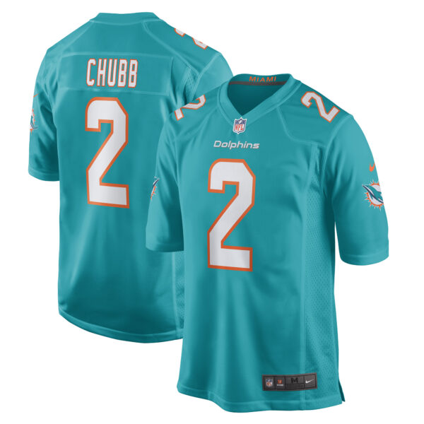 Men’s Miami Dolphins Bradley Chubb Nike Aqua Game Player Jersey