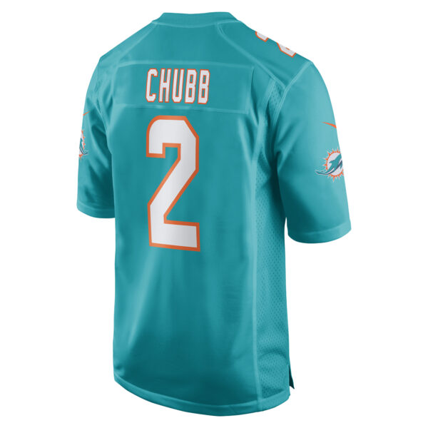 Men’s Miami Dolphins Bradley Chubb Nike Aqua Game Player Jersey