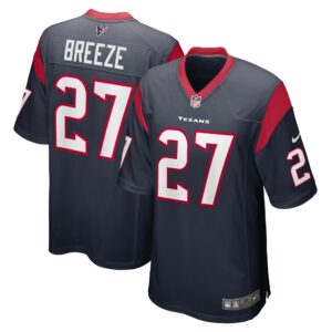 Men's Houston Texans Brady Breeze Nike Navy Team Game Jersey