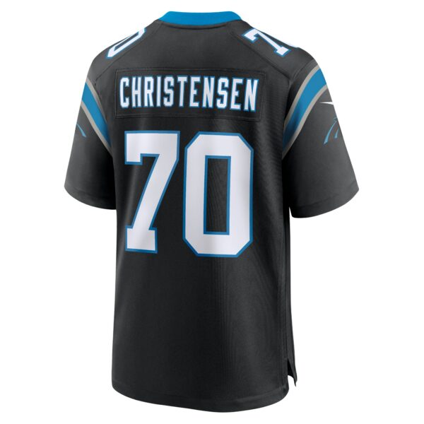 Men’s Carolina Panthers Brady Christensen Nike Black Team Game Jersey