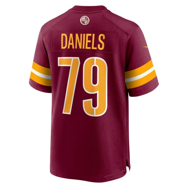 Men’s Washington Commanders Braeden Daniels Nike Burgundy Team Game Jersey