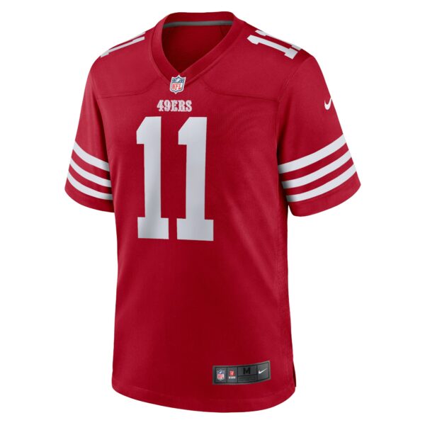 Men’s San Francisco 49ers Brandon Aiyuk Nike Scarlet Team Player Game Jersey