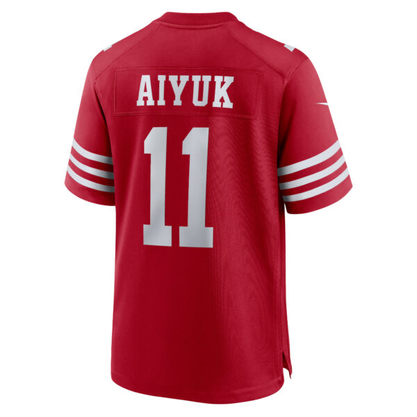 Men’s San Francisco 49ers Brandon Aiyuk Nike Scarlet Team Player Game Jersey