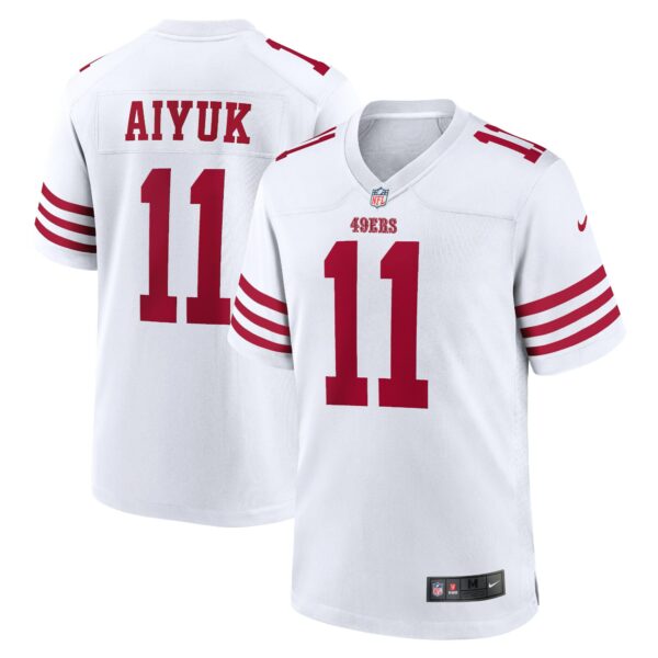 Men’s San Francisco 49ers Brandon Aiyuk Nike White Player Game Jersey