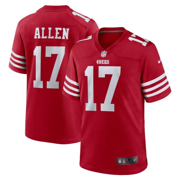 Men’s San Francisco 49ers Brandon Allen Nike Scarlet Game Jersey