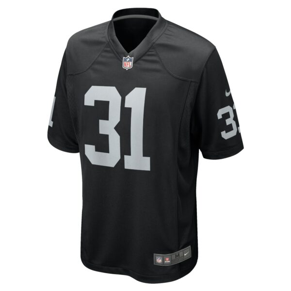 Men’s Las Vegas Raiders Brandon Facyson Nike Black Team Game Jersey