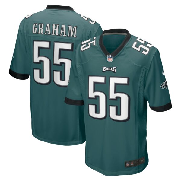 Men’s Philadelphia Eagles Brandon Graham Nike Midnight Green Game Jersey