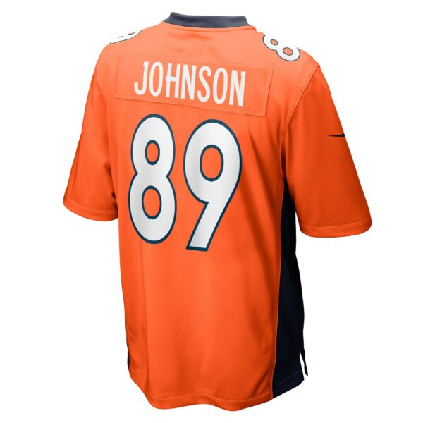 Men’s Denver Broncos Brandon Johnson Nike Orange Game Player Jersey