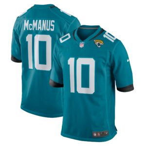 Men's Jacksonville Jaguars Brandon McManus Nike Teal Team Game Jersey