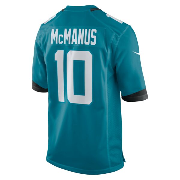 Men’s Jacksonville Jaguars Brandon McManus Nike Teal Team Game Jersey