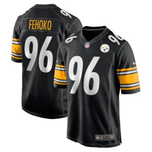 Men's Pittsburgh Steelers Breiden Fehoko Nike Black Game Jersey