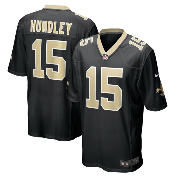 Men’s New Orleans Saints Brett Hundley Nike Black Game Player Jersey