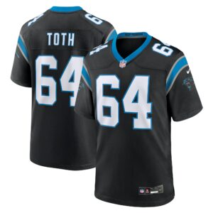 Men's Carolina Panthers Brett Toth Nike Black Game Jersey